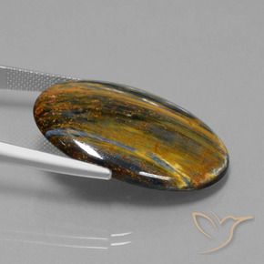 Pietersite Multicolore naturelle ovale, 21.88 ct, Opaque