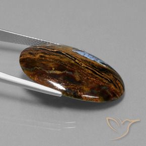 Pietersite Multicolore naturelle ovale, 19.63 ct, Opaque