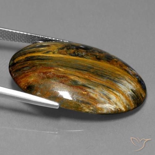 Pietersite Multicolore naturelle ovale, 24.82 ct, Opaque