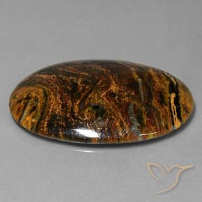 Pietersite Multicolore naturelle ovale, 21.92 ct, Opaque