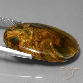 Pietersite Multicolore naturelle ovale, 28.36 ct, Opaque