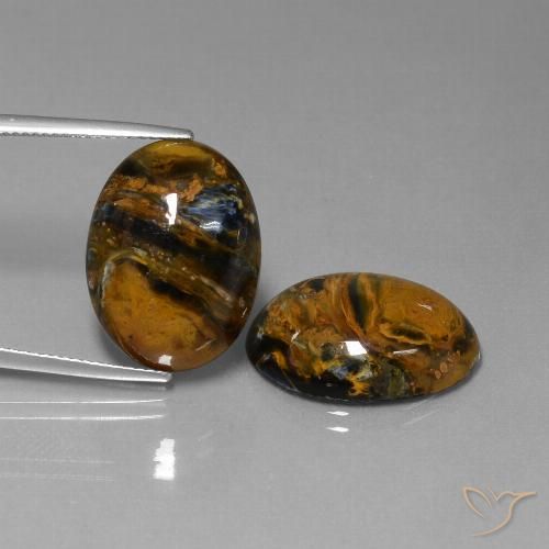 Shop natural 25.29ct Multicolore Pietersite gems, ovale, from Namibie at GemSelect. In stock, global shipping!