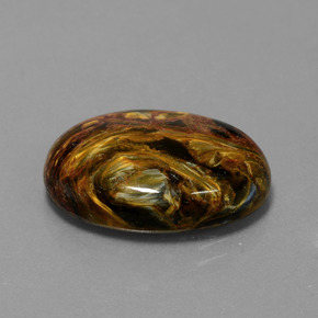 Piétersite multicolore naturelle coupe ovale, 12,81 ct, opaque