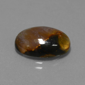 Pietersite Multicolore naturelle Coupe ovale, 7.21 ct, Opaque