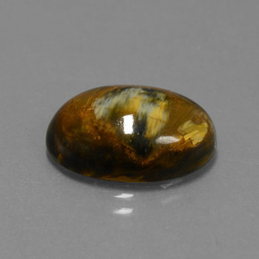 Pietersite Multicolore naturelle Coupe ovale, 7.40 ct, Opaque