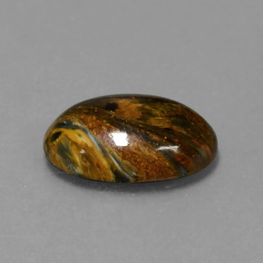 Pietersite Multicolore naturelle Coupe ovale, 3.99 ct, Opaque