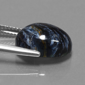 Piétersite multicolore naturelle coupe ovale, 6,21 ct, opaque