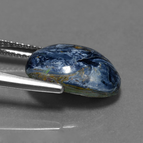 Piétersite multicolore naturelle coupe ovale, 4,33 ct, opaque