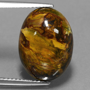 Pietersite Multicolore naturelle Coupe ovale, 7.62 ct, Opaque