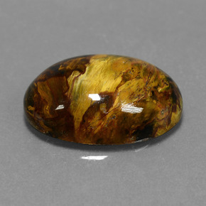 Pietersite Multicolore naturelle Coupe ovale, 7.62 ct, Opaque