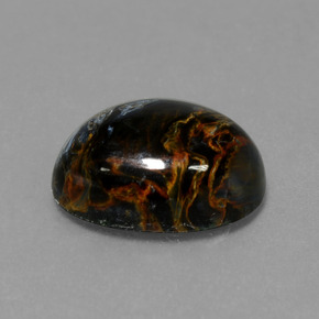 Piétersite multicolore naturelle coupe ovale, 6,33 ct, opaque
