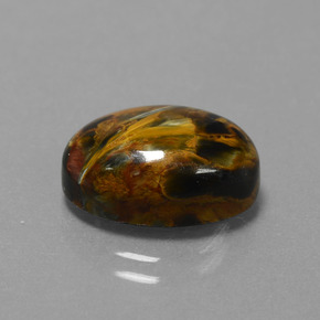 Piétersite multicolore naturelle coupe ovale, 6,15 ct, opaque