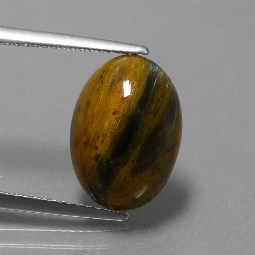 Pietersite Multicolore naturelle Coupe ovale, 4.63 ct, Opaque