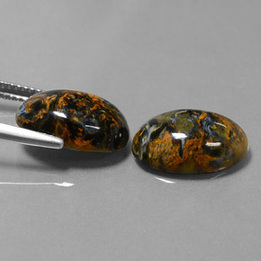 Achetez naturel ct multicolore piétersite gems, coupe ovale, en provenance namibie chez gemselect. en stock, livraison internationale!