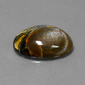 Piétersite multicolore naturelle coupe ovale, 6,62 ct, opaque
