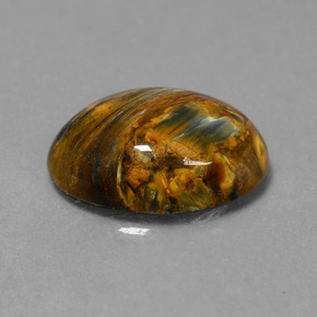 Pietersite Multicolore naturelle Coupe ovale, 7.17 ct, Opaque