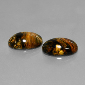 Achetez naturel ct Multicolore Pietersite gems, Coupe ovale, En provenance Namibie chez GemSelect. En stock, livraison internationale!