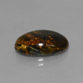 Pietersite Multicolore naturelle Coupe ovale, 3.83 ct, Opaque