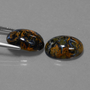Achetez naturel 9,26ct multicolore piétersite gems, coupe ovale, en provenance namibie chez gemselect. en stock, livraison internationale!