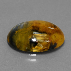 Piétersite multicolore naturelle coupe ovale, 5,93 ct, opaque