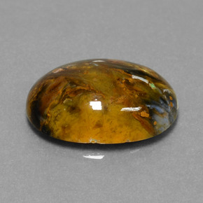 Piétersite multicolore naturelle coupe ovale, 7,10 ct, opaque