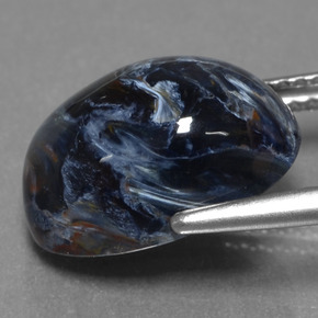 Piétersite multicolore naturelle coupe ovale, 5,89 ct, opaque