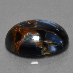 Piétersite multicolore naturelle coupe ovale, 4,81 ct, opaque