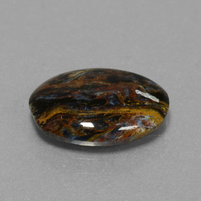 Piétersite multicolore naturelle coupe ovale, 3,16 ct, opaque