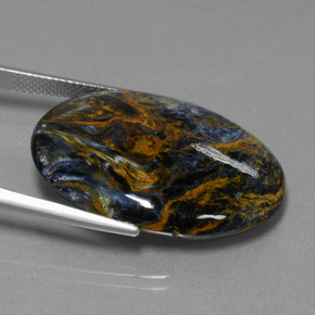 Pietersite Multicolore naturelle Coupe ovale, 27.94 ct, Opaque