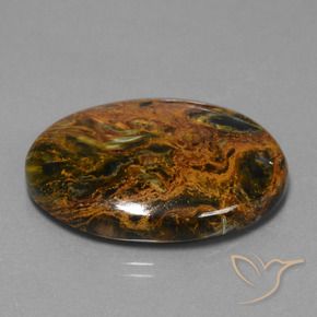 Pietersite Multicolore naturelle ovale, 34.22 ct, Opaque