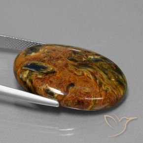 Pietersite Multicolore naturelle ovale, 34.22 ct, Opaque