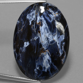 Piétersite multicolore naturelle coupe ovale, 27,49 ct, opaque