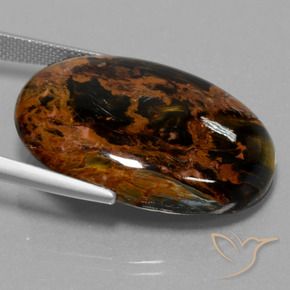 Pietersite Multicolore naturelle ovale, 36.52 ct, Opaque