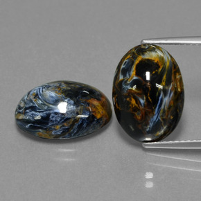 Achetez naturel 10,63ct multicolore piétersite gems, coupe ovale, en provenance namibie chez gemselect. en stock, livraison internationale!