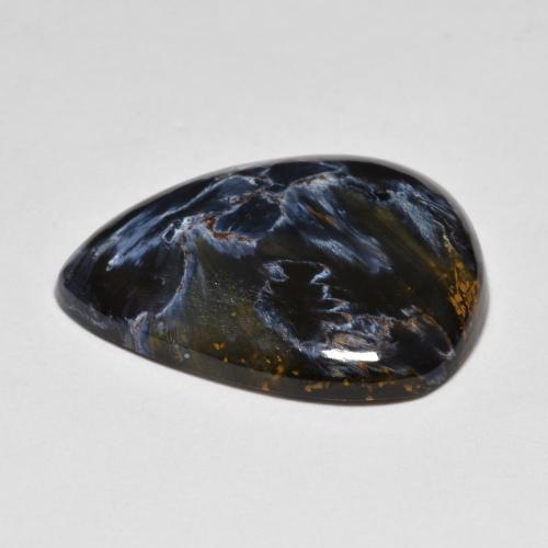 Pietersite Multicolore naturelle En forme de poire, 10.16 ct, Opaque