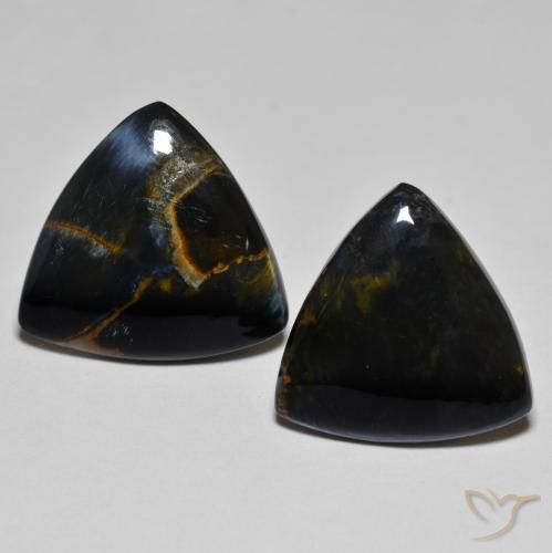 12.28ctw Naturel Multicolore Pietersite, Trillion, Opaque