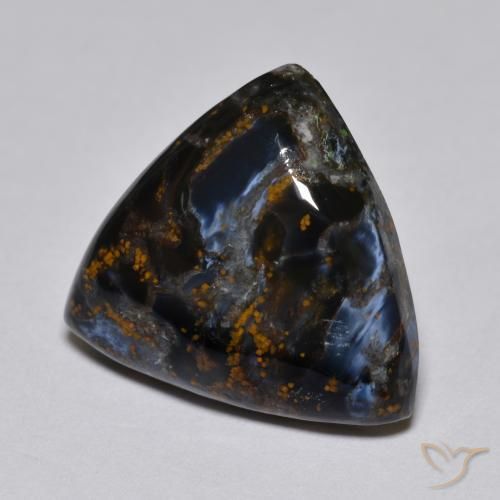 Piétersite multicolore naturelle trillion, 8,33 ct, opaque
