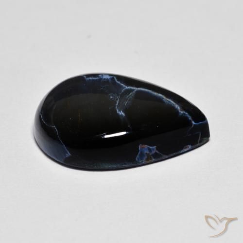 Pietersite Multicolore naturelle En forme de poire, 6.93 ct, Opaque