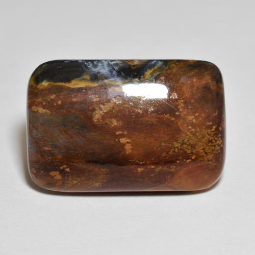 Pietersite Multicolore naturelle Coupe coussin, 9.75 ct, Opaque