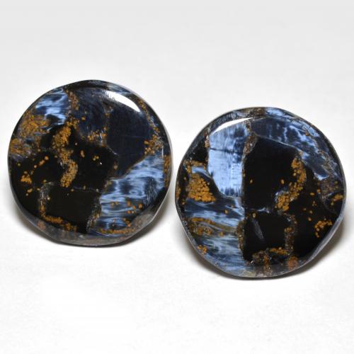 Achetez naturel 20,74ct multicolore piétersite gems, coupe roude, en provenance namibie chez gemselect. en stock, livraison internationale!