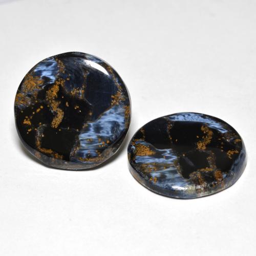 Achetez naturel 20,74ct multicolore piétersite gems, coupe roude, en provenance namibie chez gemselect. en stock, livraison internationale!