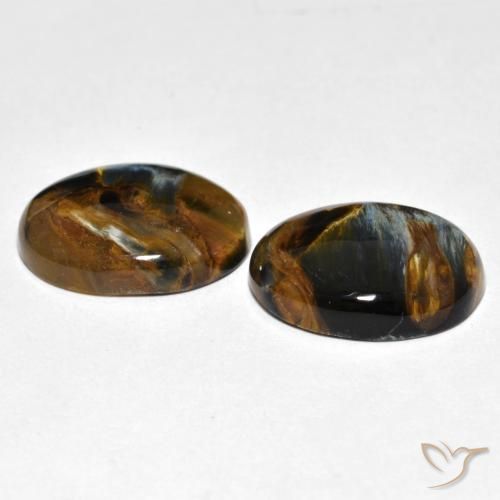 Shop natural 12.67ct Multicolore Pietersite gems, ovale, from Namibie at GemSelect. In stock, global shipping!