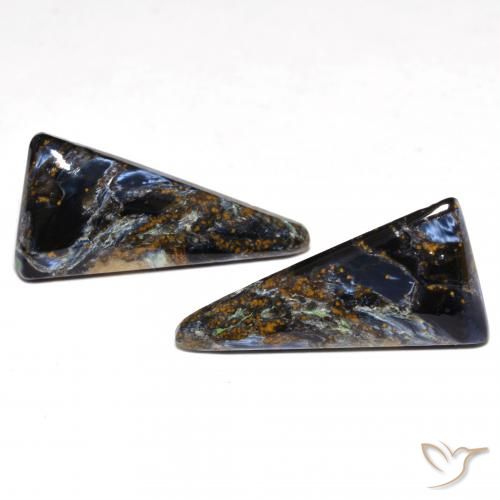 14.46ctw Naturel Multicolore Pietersite, Trillion, Opaque