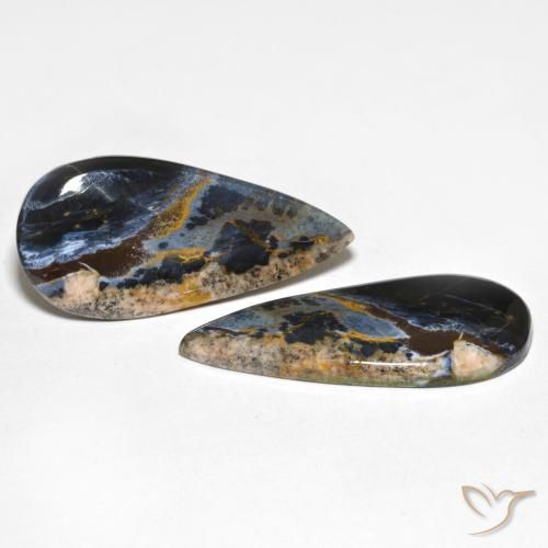 Shop natural 25.47ct Multicolore Pietersite gems, En forme de poire, from Namibie at GemSelect. In stock, global shipping!