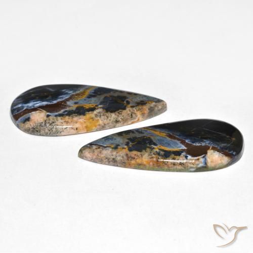 Shop natural 25.47ct Multicolore Pietersite gems, En forme de poire, from Namibie at GemSelect. In stock, global shipping!