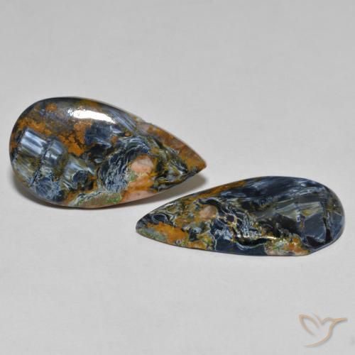 Shop natural 13.64ct Multicolore Pietersite gems, En forme de poire, from Namibie at GemSelect. In stock, global shipping!