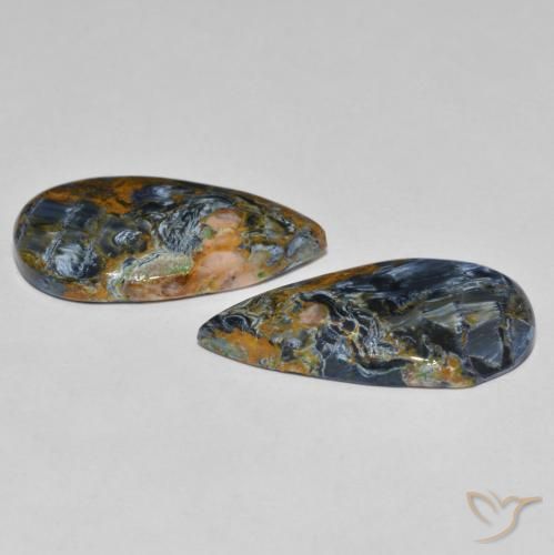 Shop natural 13.64ct Multicolore Pietersite gems, En forme de poire, from Namibie at GemSelect. In stock, global shipping!
