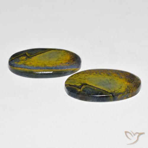 Shop natural 24.26ct Multicolore Pietersite gems, ovale, from Namibie at GemSelect. In stock, global shipping!