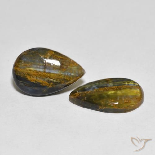 Shop natural 10.97ct Multicolore Pietersite gems, En forme de poire, from Namibie at GemSelect. In stock, global shipping!