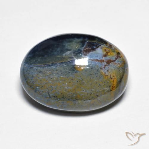 7.30ct Naturel Multicolore Pietersite, ovale, Opaque